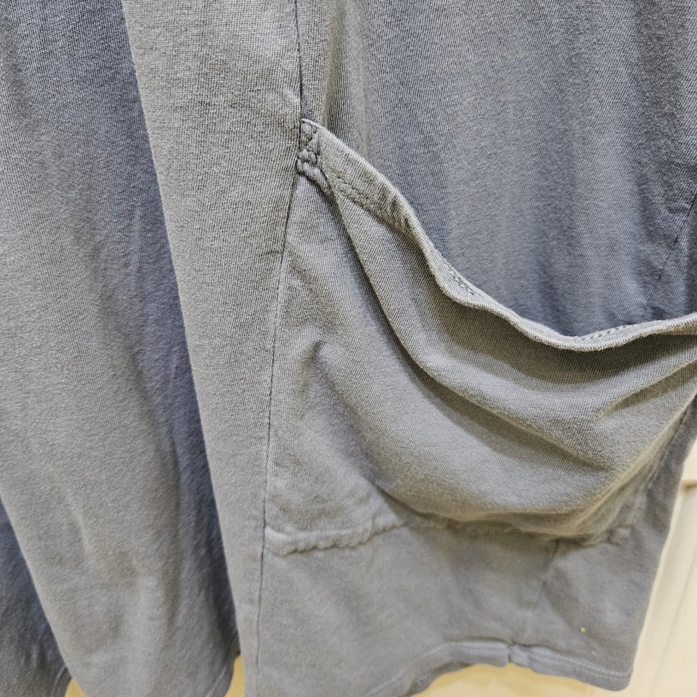 Pure Jill Women's L Knit Tunic Top Gray Blue 3/4 Sleeve Two Pocket Cotton Casual - Picture 3 of 8